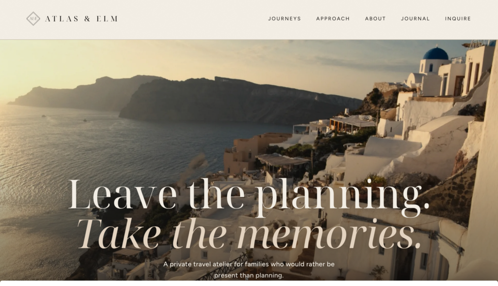 Homepage, the shipped site after